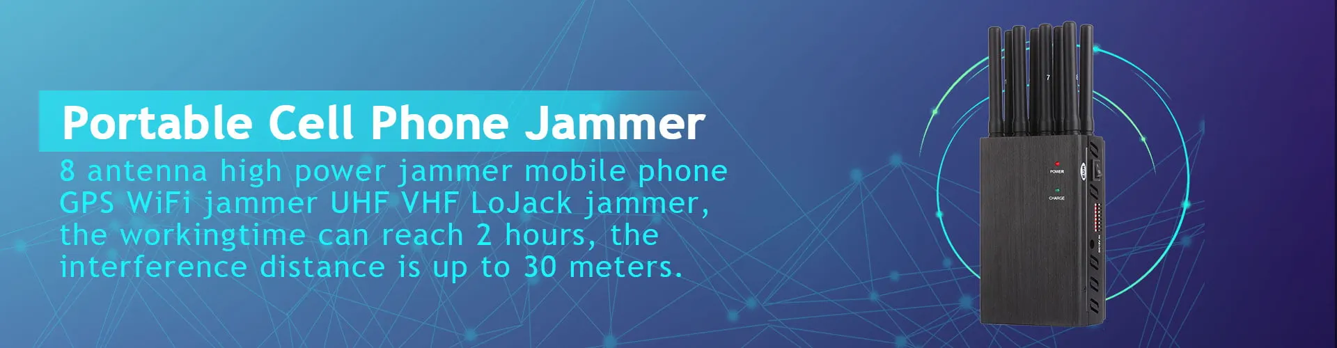 8 Bands jammer device WIFI GPS