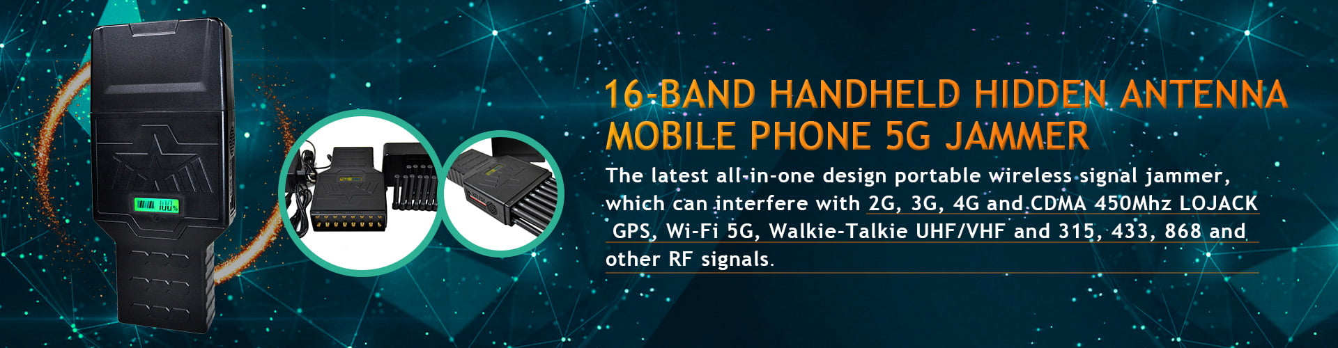 8 Bands jammer device WIFI GPS