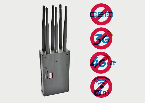 How do cell phone signal jammers interfere with the signal
