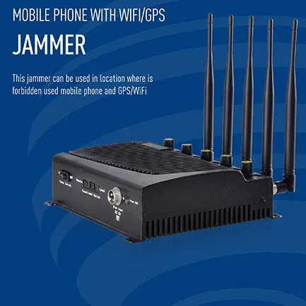 High power desktop jammer WIFI and mobile network