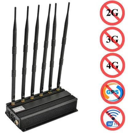 Adjustable 8-Antenna Cell Phone Signal Jammer