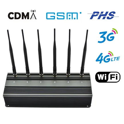 Desktop 6 bands GSM network service disruptors