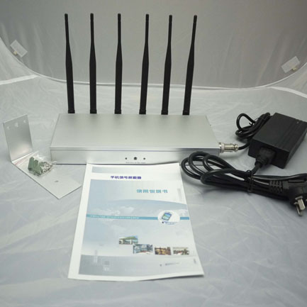 Desktop 6 Bands Cell Phone Signal UHF VHF Jammer