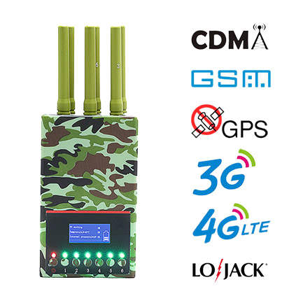 Military Quality Camouflage Design Handheld Jammer Device
