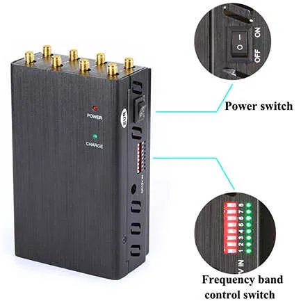 Many signal jammers are designed to cut off several frequency bands at once