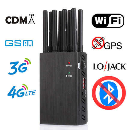 8 Bands Handheld Cell Phone Jammer