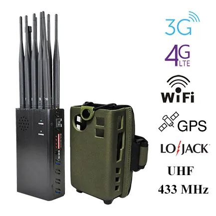 10 Bands Anti-GPS Tracking Jammer