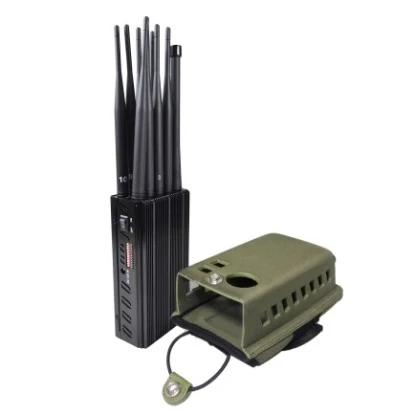 10 Antenna PortableCell Phone Signal Jammer LOJACK GPS Wi-Fi Blocker