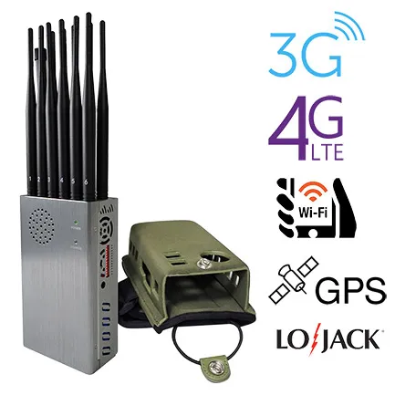 12 Bands Military 3G 4G WiFi GPS Lojack Jammer